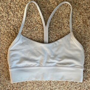 Lululemon Flow Y Longline Sports Bra Pastel Blue Size 6